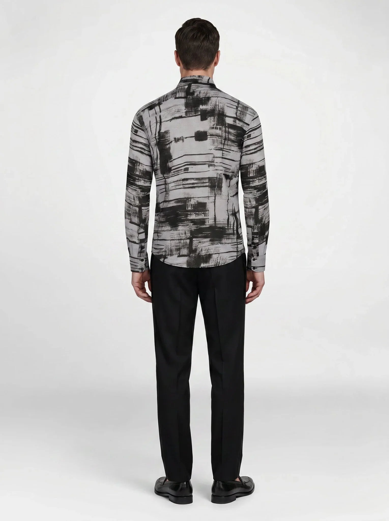 Geometric Harmony Linen Shirt