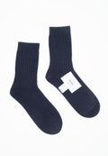 Chaussettes homme en cachemire 4 fils bleu marine - UNI 13